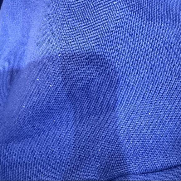 J. Crew Blue Heritage Cropped Hoodie Sz M - Picture 5 of 9